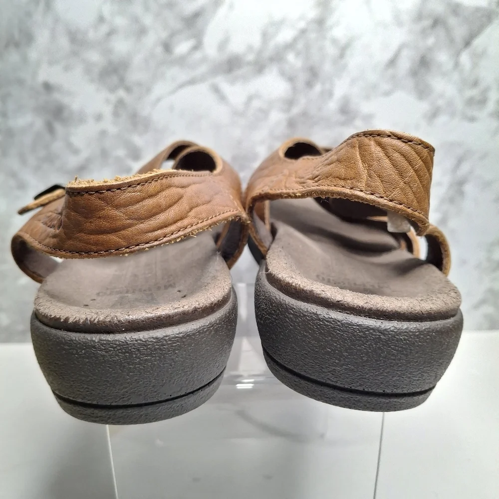 Mephisto Altina Sandals Womens 36 EUR 5.5 /6 US Brown Leather Buckle Comfort - Picture 6 of 15